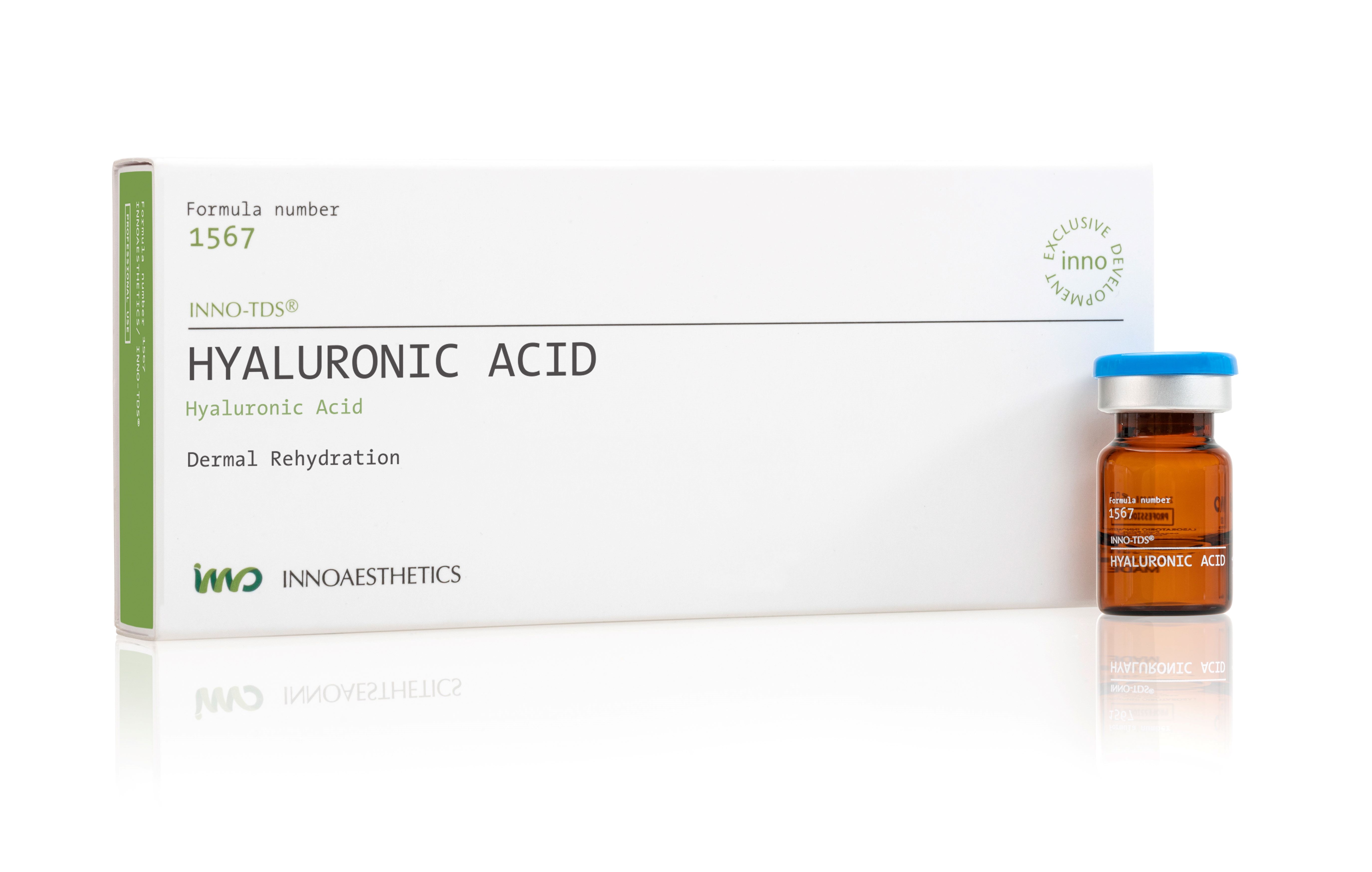 INNO TDS Hyaluronic Acid: Intensive Feuchtigkeitsversorgung für strahlende Haut - 4 x 2,5 ml *neue Größe ( X01 01 27)