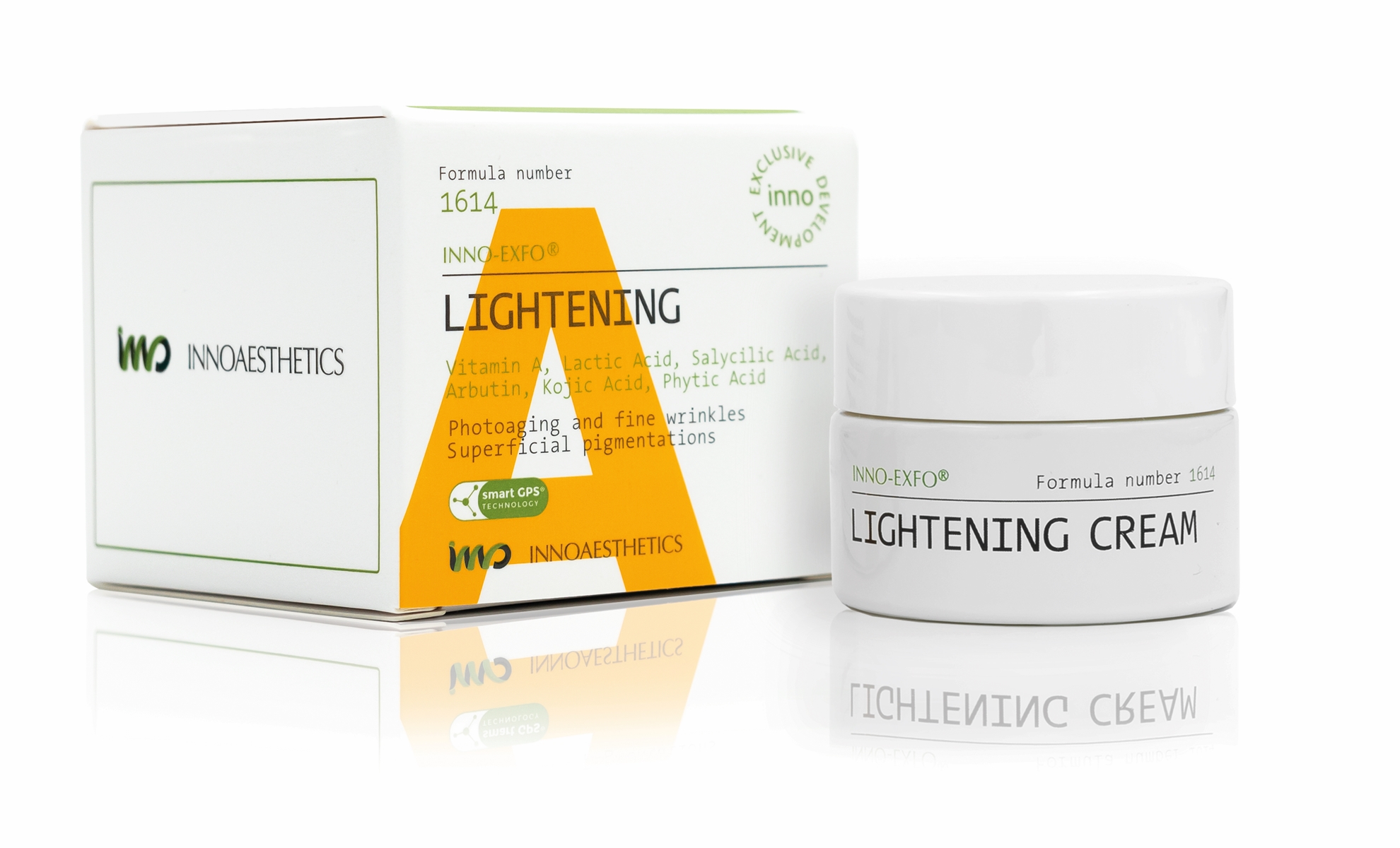 INNO Exfo Lightening Vit A 5%: Aufhellendes Vitamin A Serum für Hautverjüngung, 15g (V06 09 26)