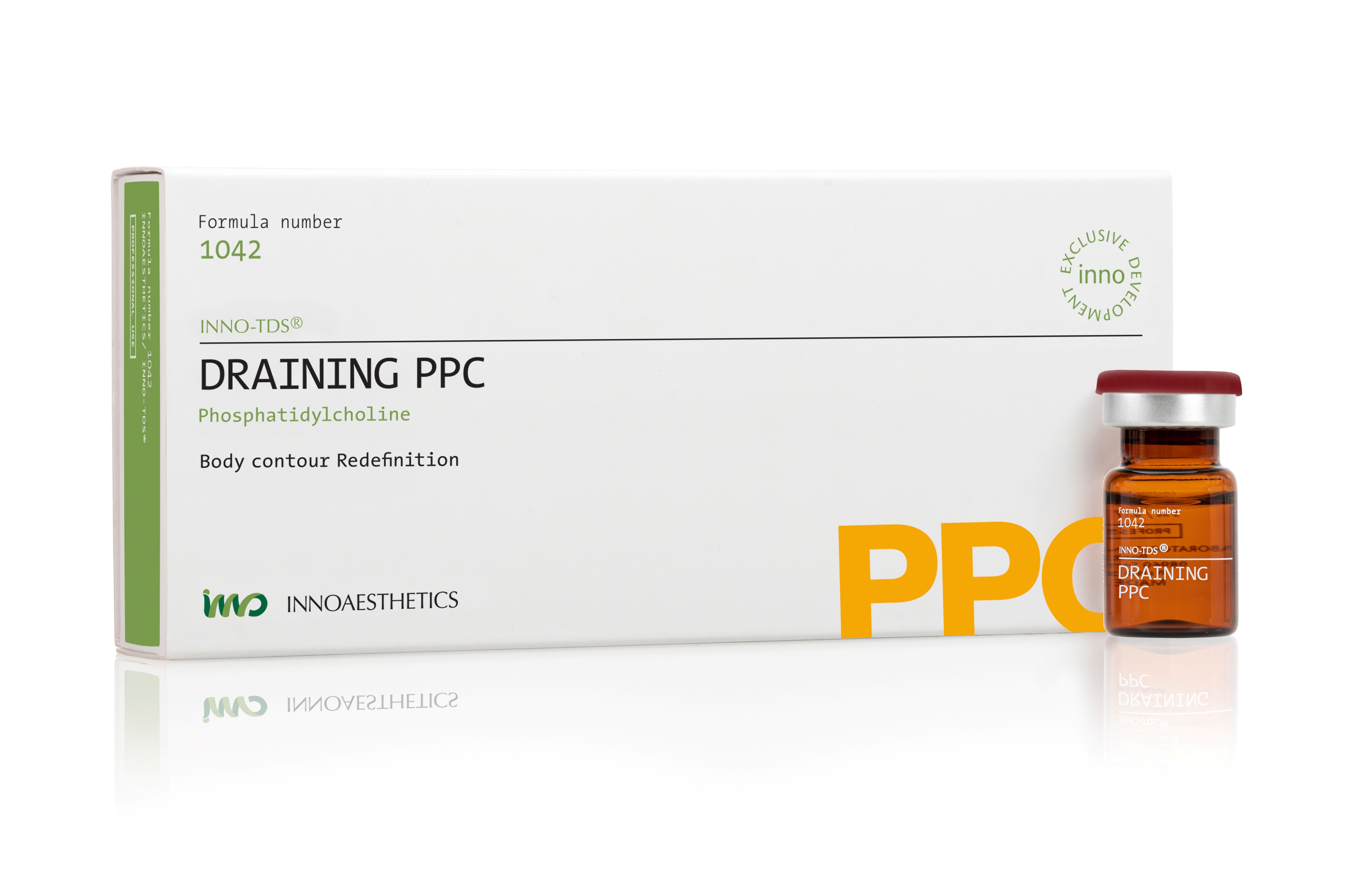 INNO TDS Draining PPC: Revolutionäre Lösung für gezielte Fettreduktion und Körperkonturierung - 4 x 5 ml (V05 11/26)