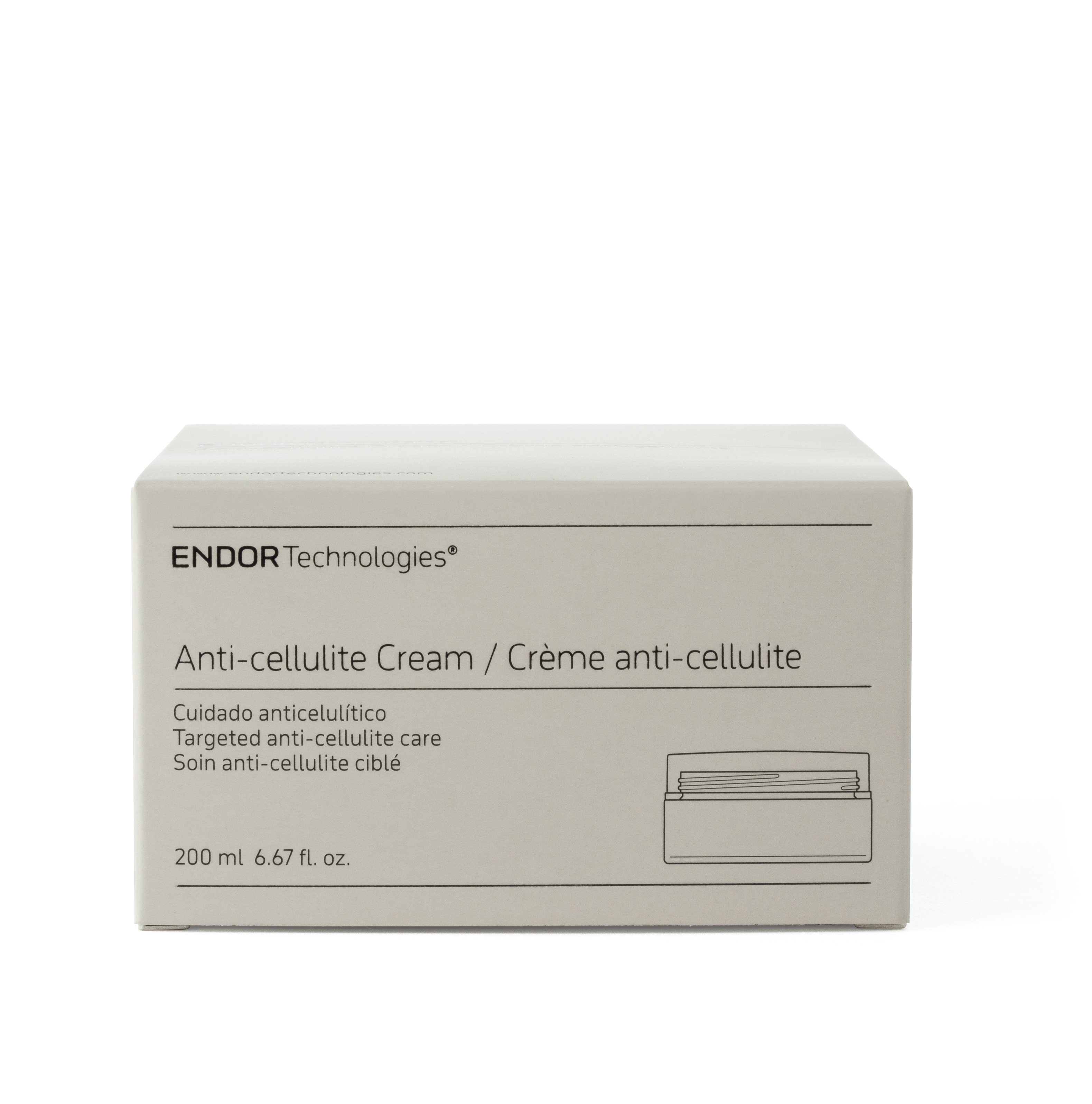 ENDOR Anti-Cellulite Cream: Effektive Pflege für glatte Haut - 200 ml