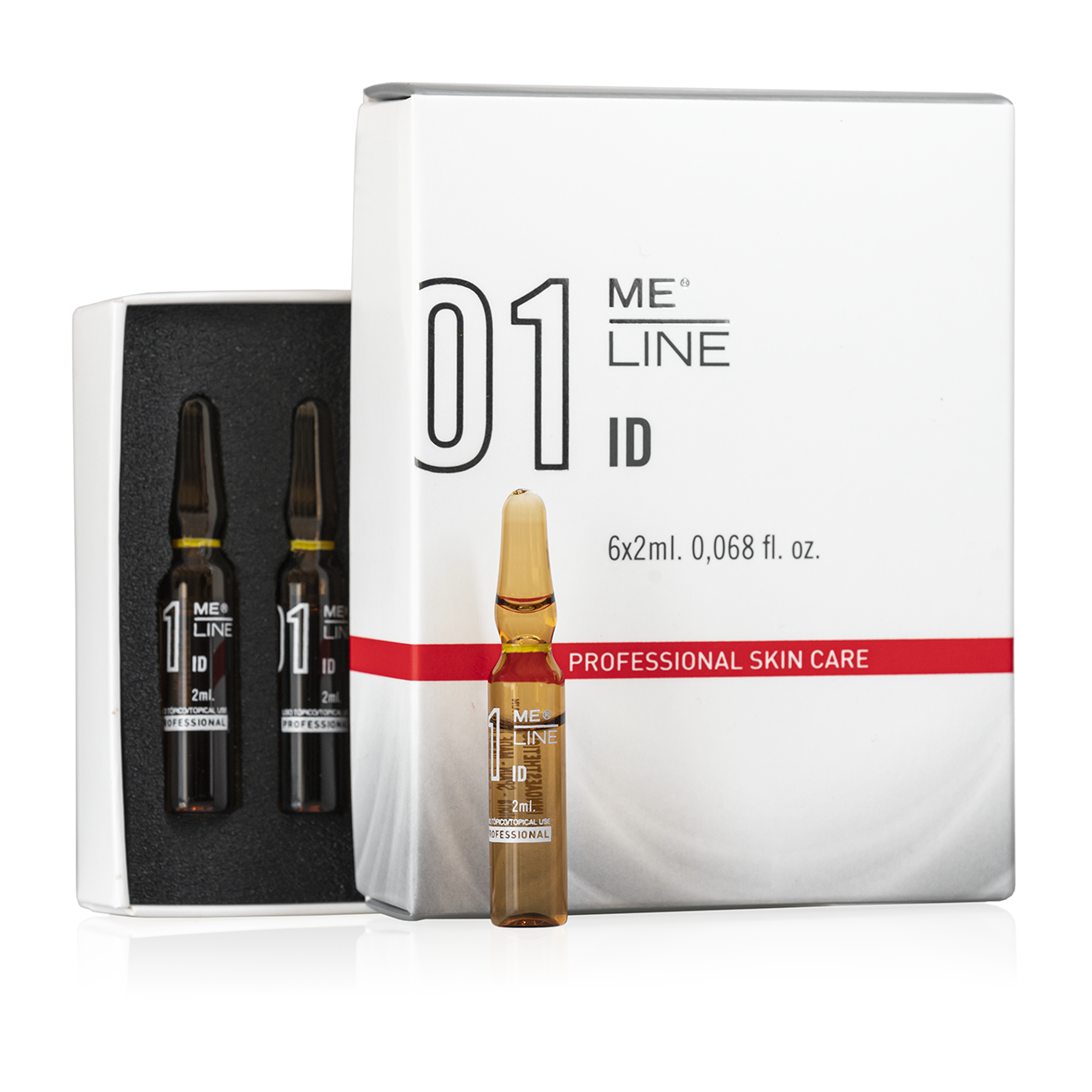 MELINE 01 ID: Revolutionäre Depigmentierungslösung für strahlende Haut, 6 x 2ml (Prof.)